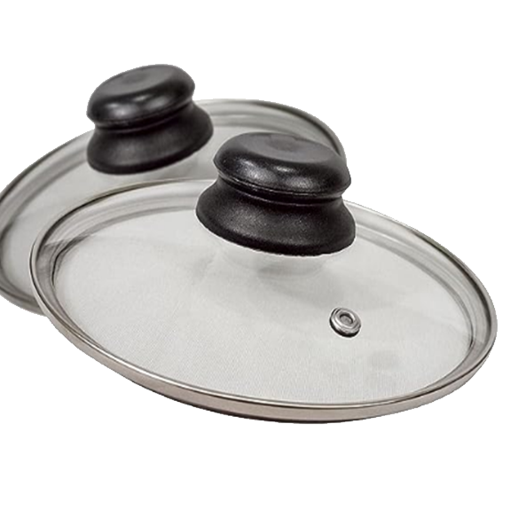 Frigideira Reta com Tampa de Vidro - Luz Alumínio